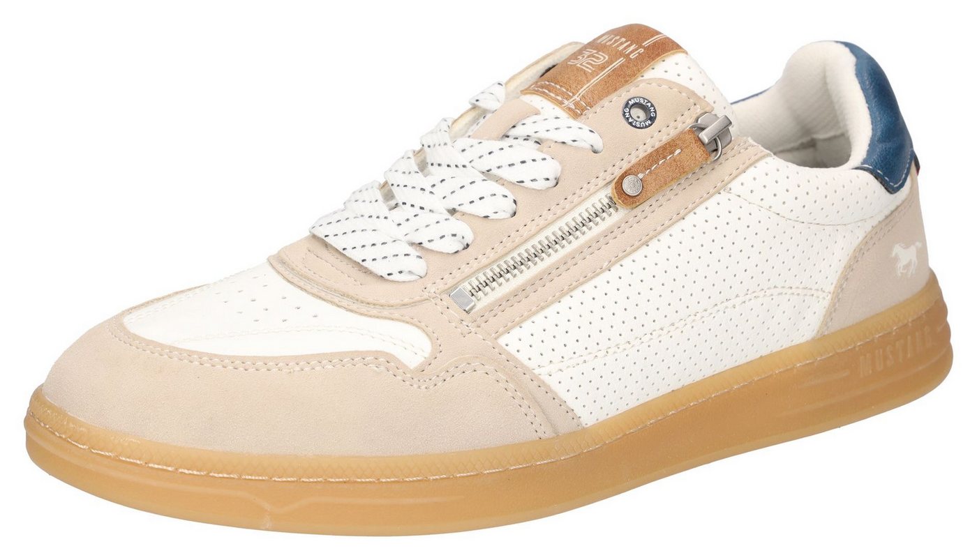 mustang shoes Sneaker, Retro Sneaker, Schnürschuh mit Außenreißverschluss