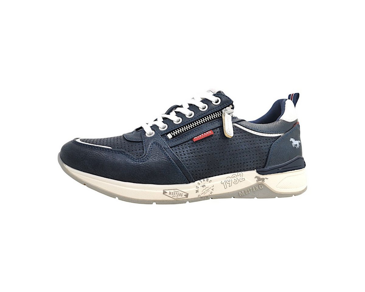 mustang shoes sportlicher Schnürer Schnürschuh (blau)