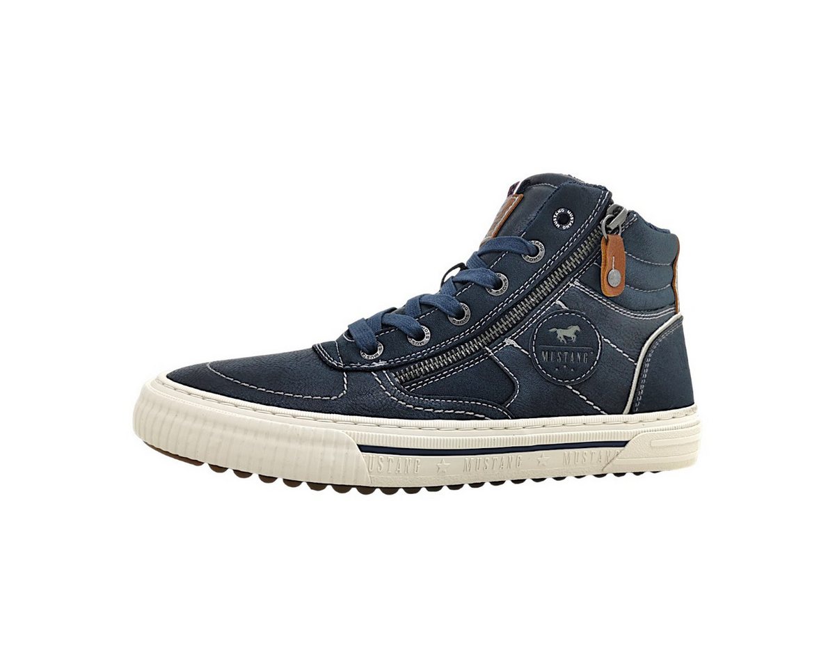 mustang shoes sportlicher Schnürer Schnürschuh (blau)