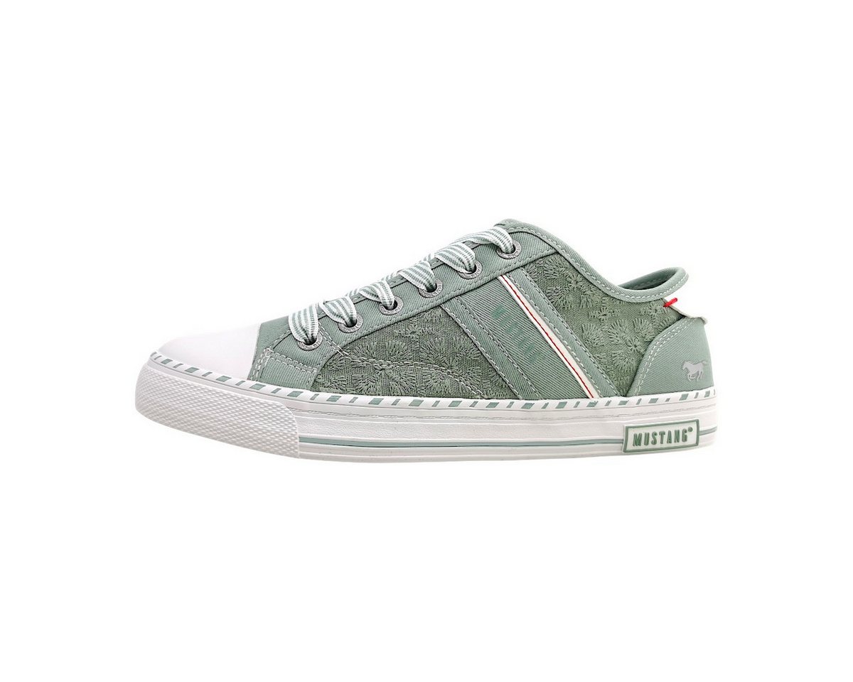 mustang shoes sportlicher Schnürer Schnürschuh (grün)