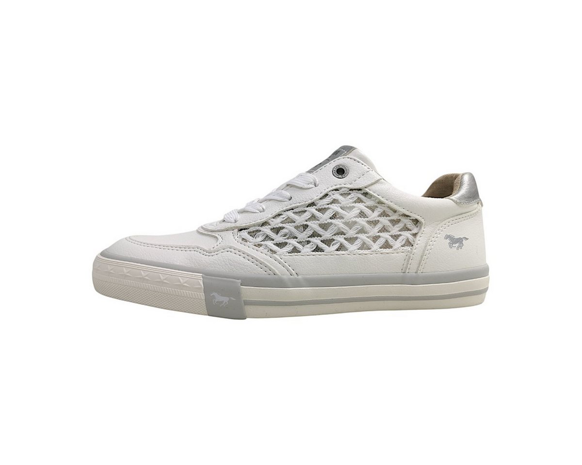 mustang shoes sportlicher Schnürer Schnürschuh (weiß)