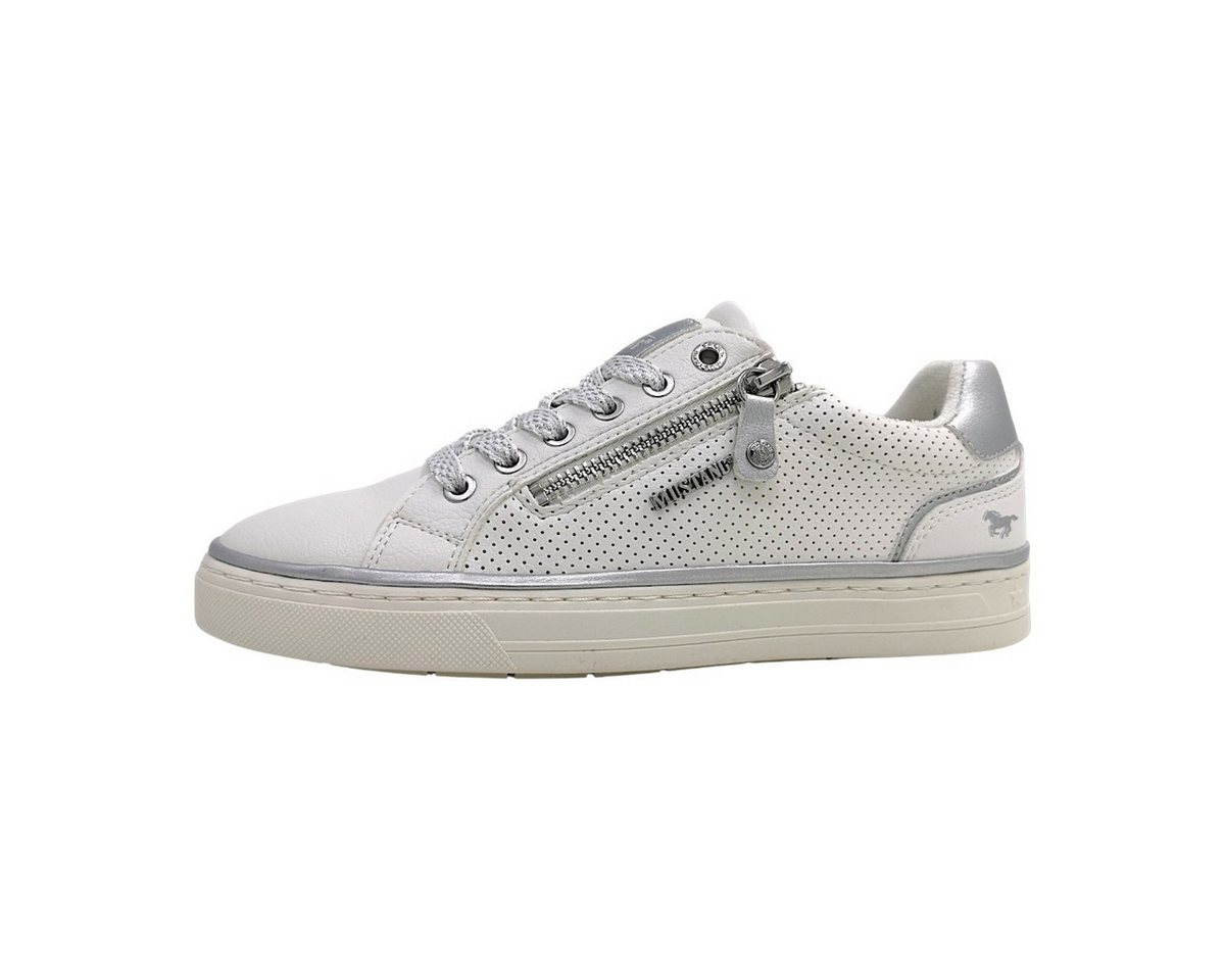 mustang shoes sportlicher Schnürer Schnürschuh (weiß)