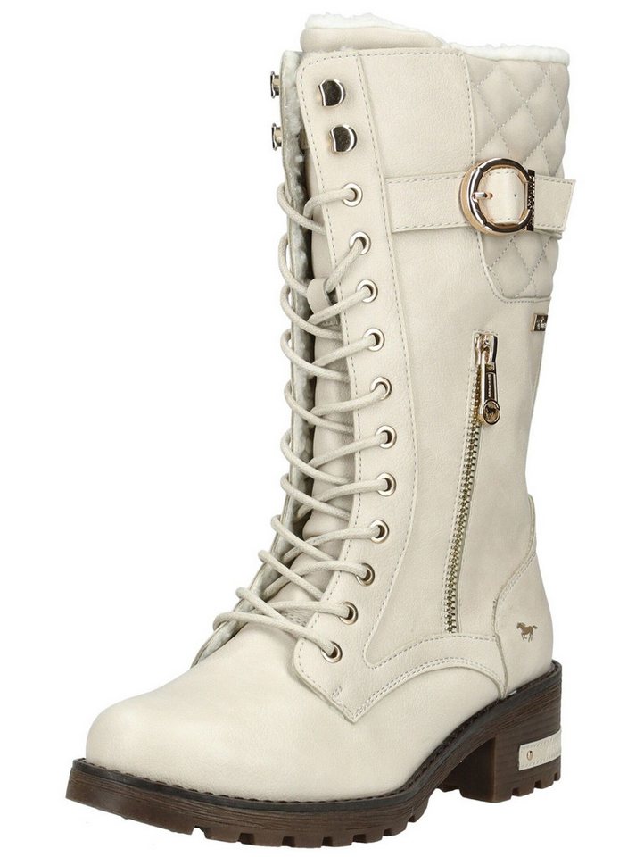 mustang shoes Stiefel Lederimitat Schnürstiefel