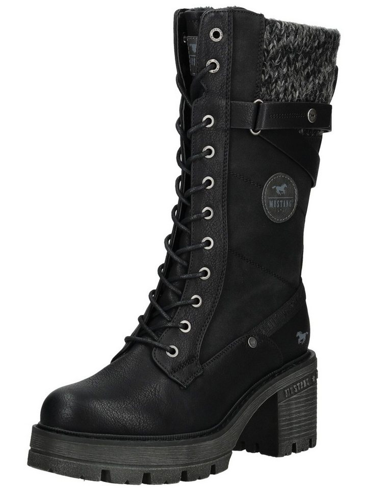 mustang shoes Stiefel Lederimitat/Textil Schnürstiefel