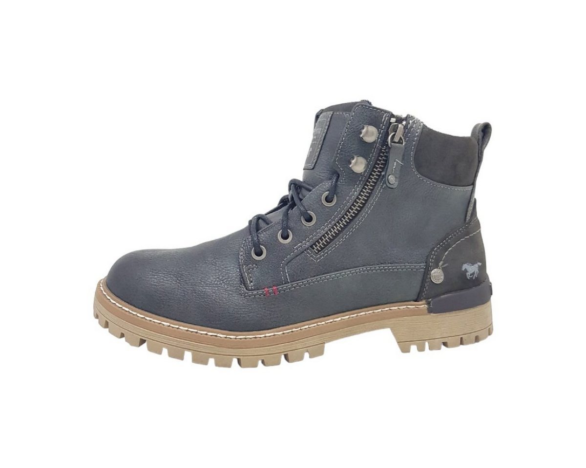 mustang shoes Stiefel Schnürstiefelette (blau)