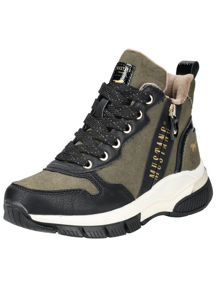 mustang shoes Stiefelette Lederimitat Schnürstiefelette (Military)