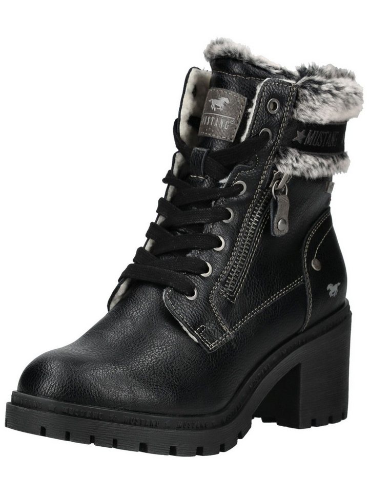 mustang shoes Stiefelette Lederimitat/Textil High-Heel-Stiefelette