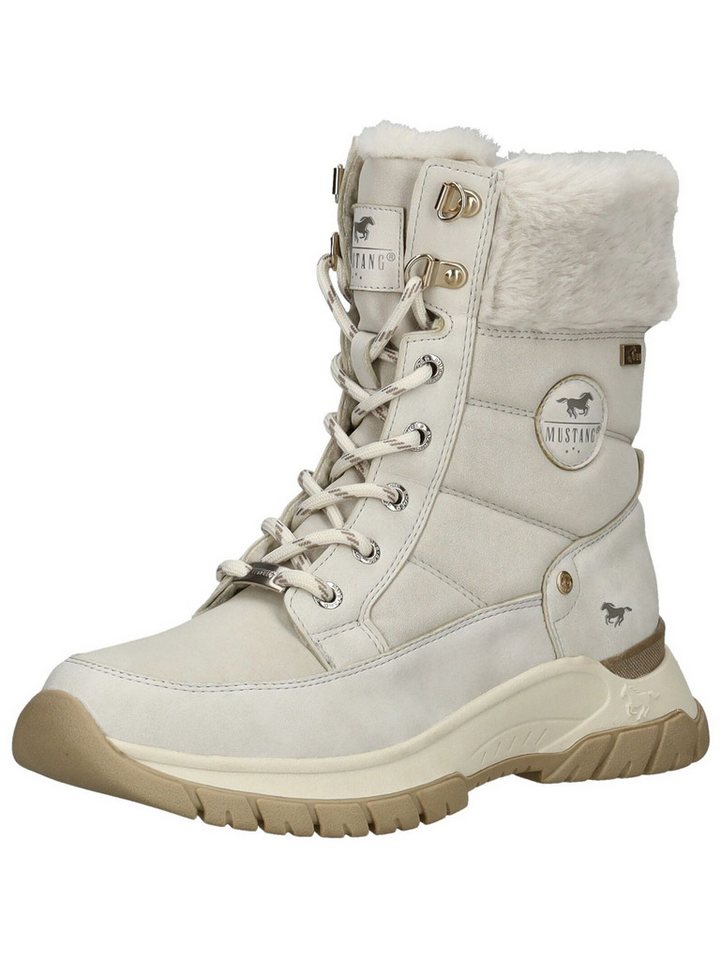 mustang shoes Stiefelette Lederimitat/Textil Schnürstiefelette