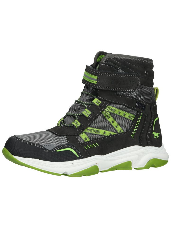 mustang shoes Stiefelette Lederimitat/Textil Schnürstiefelette