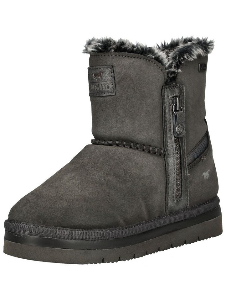 mustang shoes Stiefelette Lederimitat/Textil Stiefelette (grau)