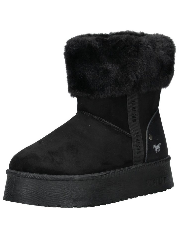 mustang shoes Stiefelette Lederimitat/Textil Stiefelette (schwarz)