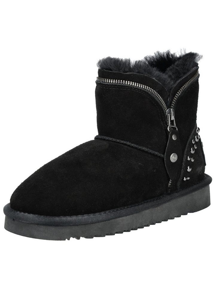 mustang shoes Stiefelette Veloursleder Stiefelette (schwarz)