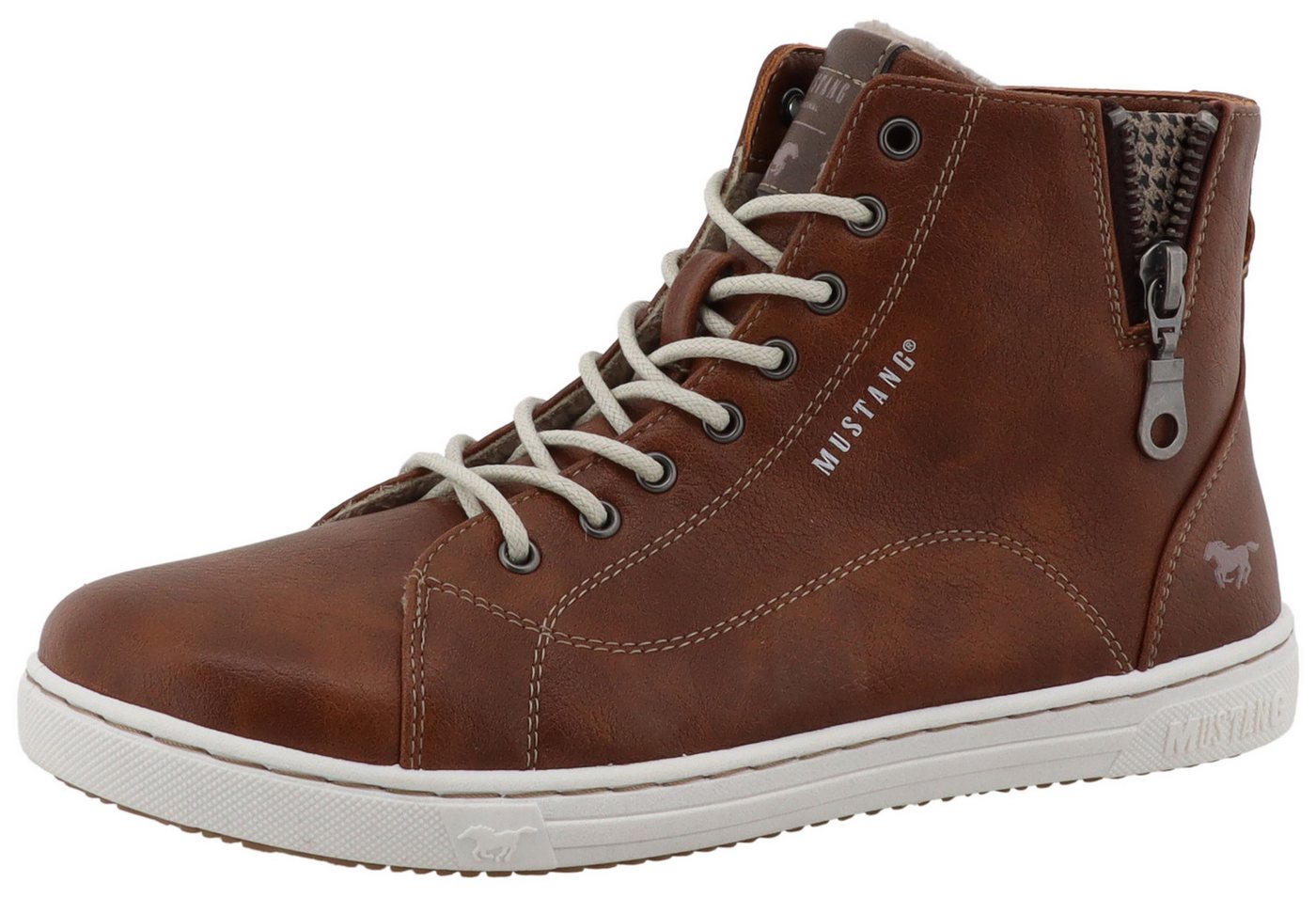 mustang shoes Tuala Winterstiefelette Schnürboots mit Reißverschluss