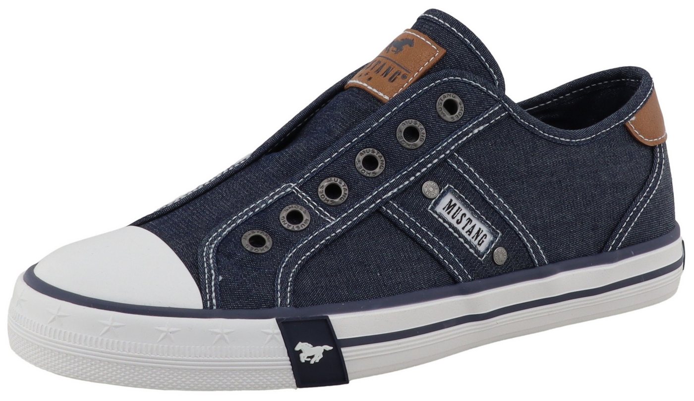 mustang shoes Winona Slip-On Sneaker Slipper, Halbschuh mit modischen Kontrastnähten