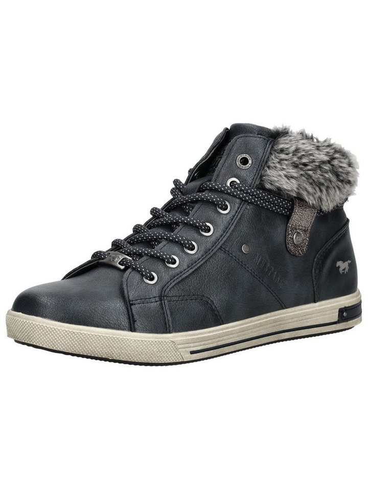 mustang Sneaker Lederimitat/Textil . Sneaker (blau)