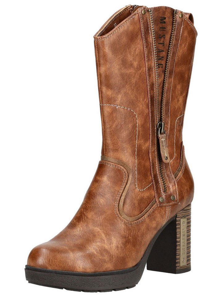 mustang Stiefel Lederimitat . High-Heel-Stiefel