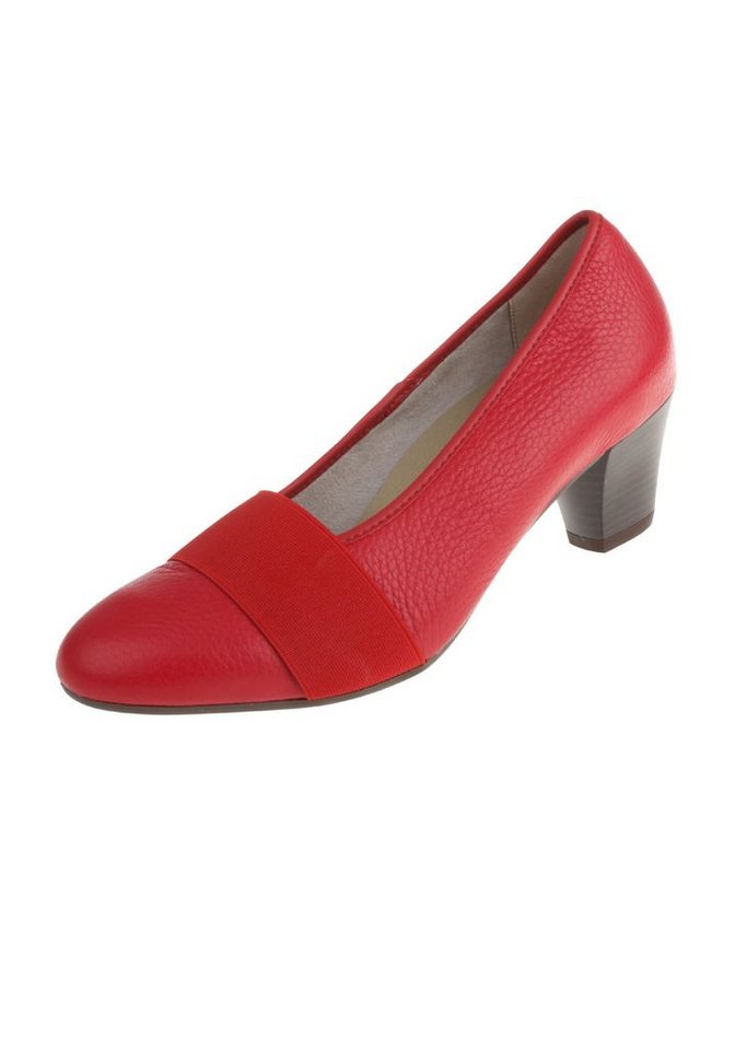 Natural Feet Janine Pumps aus echtem Hirschleder (rot)