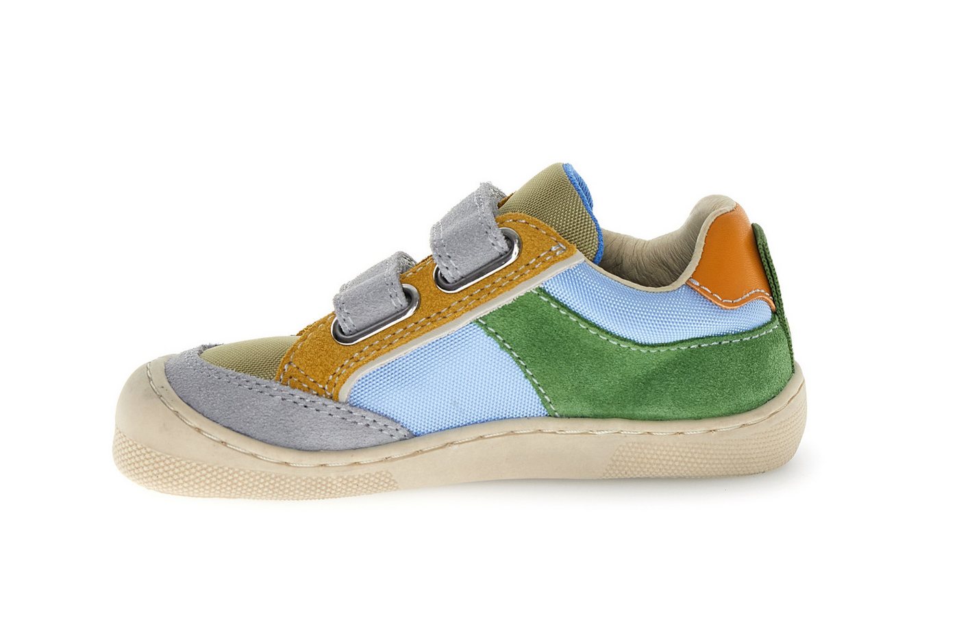 naturino BAREFOOT KESY Klettschuh Halbschuh mit Print, Größenschablone zum Download (grau)