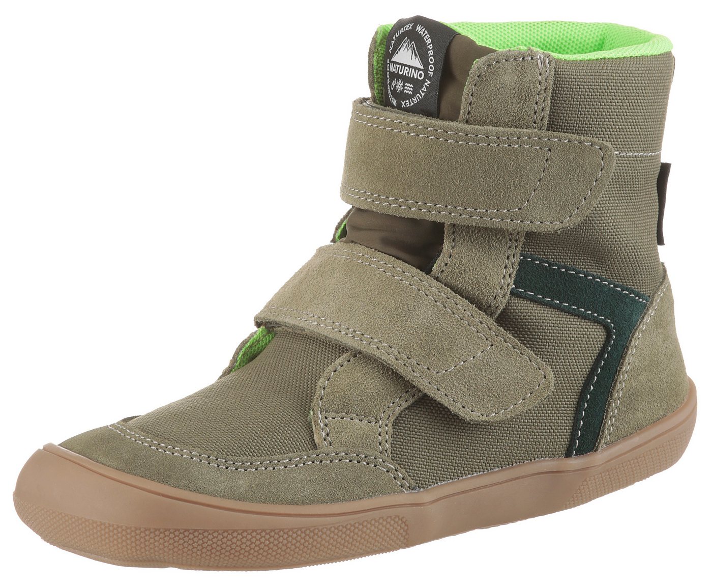 naturino BAREFOOT KODDAS VL Winterstiefel Klettstiefel mit Wollfutter, Größenschablone zum Download