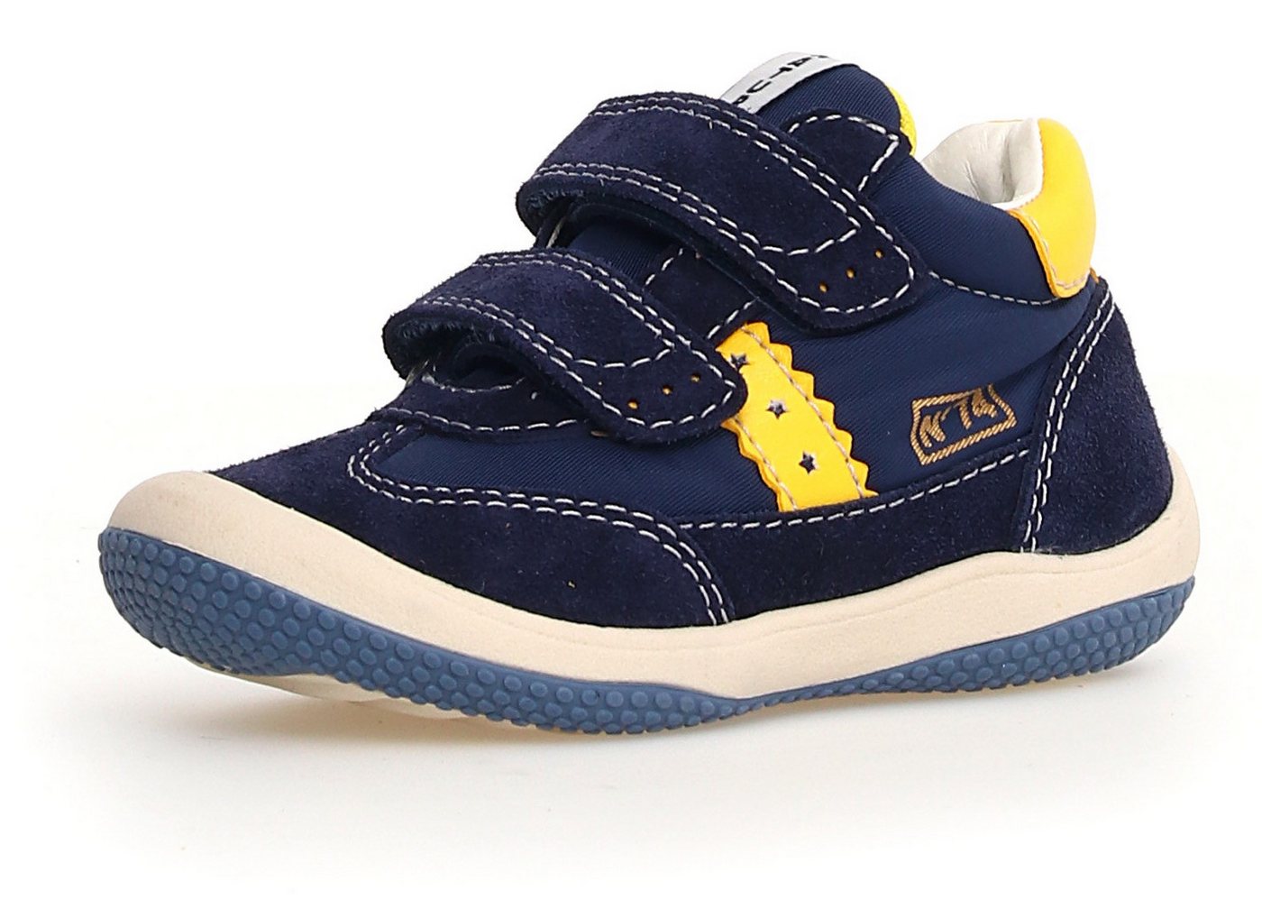 naturino GO VL Sneaker Freizeitschuh mit Farbeinsatz, Größenschablone zum Download (blau/gelb)