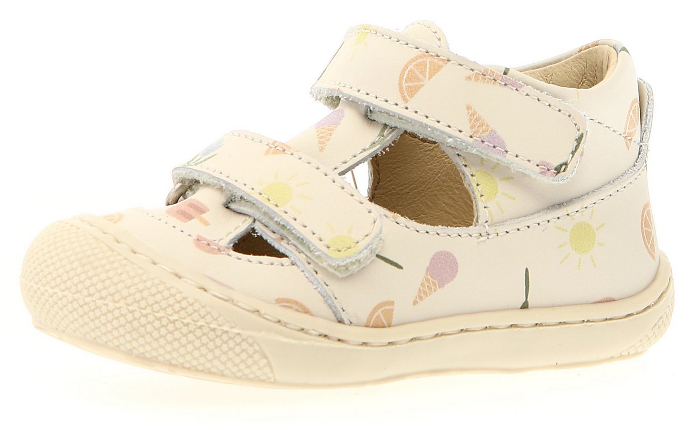 naturino PUFFY PR FRESHEN MILK Sandale Barfußschuh mit weicher Laufsohle, Größenschablone zum Download