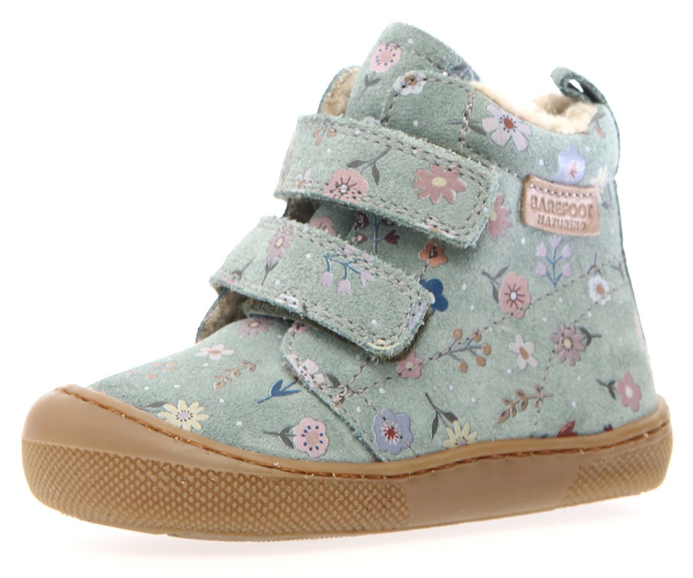 naturino Wigghi Lauflernschuh Winterstiefel mit Blumenprint, Größenschablone zum Download