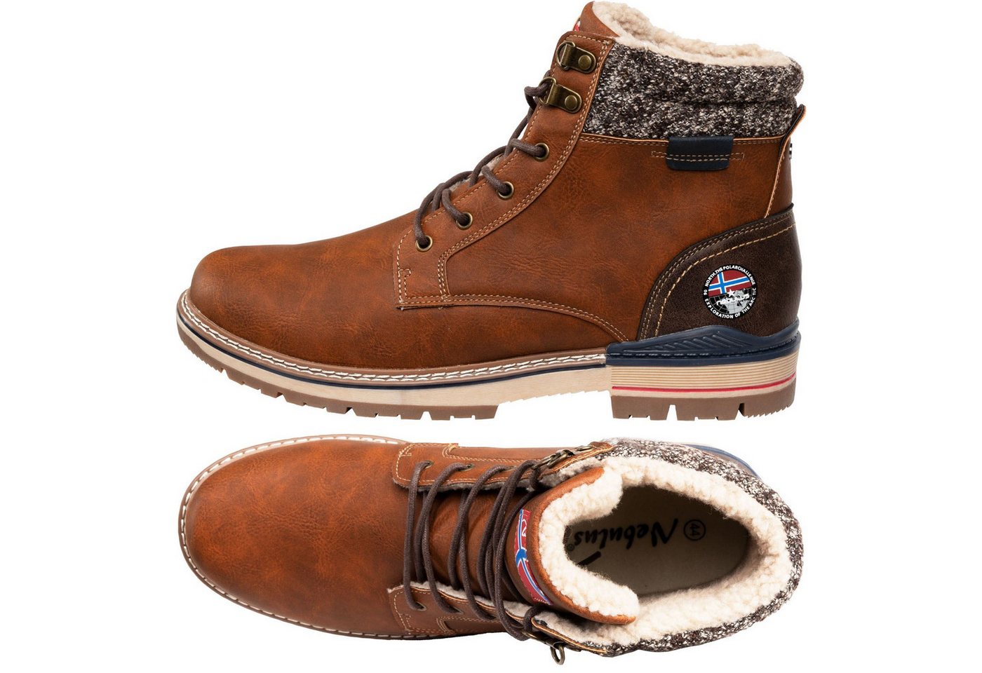Nebulus ROVER, P5708 - Herren, hellbraun, 43 Winterstiefel