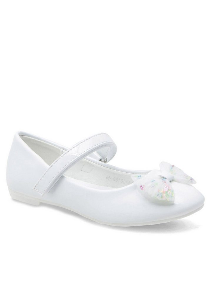 nelli blu Ballerinas Mädchen CM200109-15 Weiß Ballerina