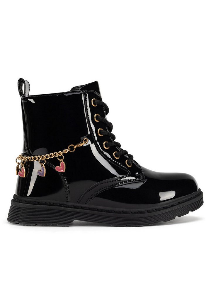 nelli blu Schnürschuhe Mädchen CM231212-3 Schwarz Schnürschuh