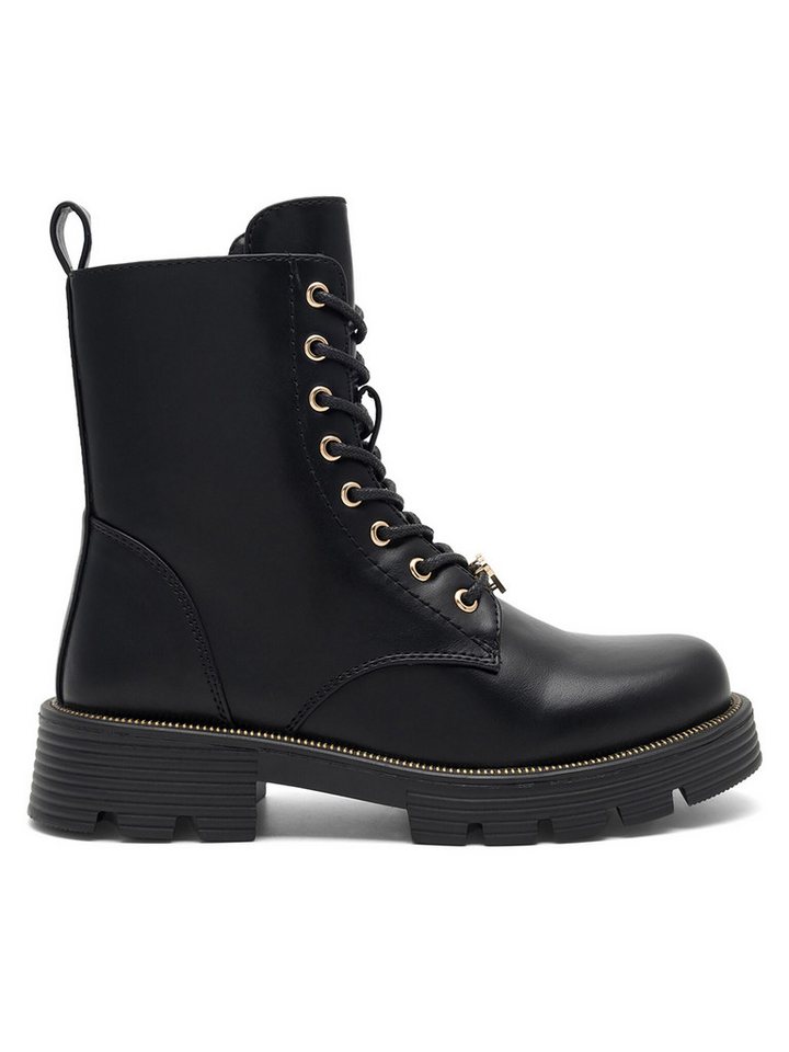 nelli blu Schnürschuhe Mädchen CS6139-01 Schwarz Schnürschuh