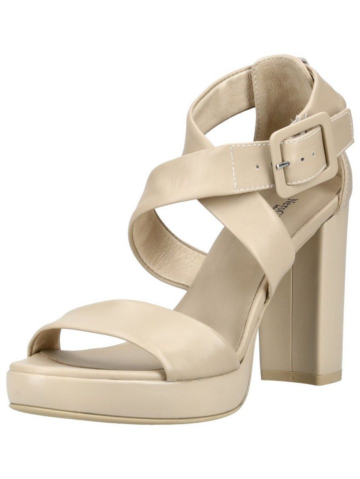 Nero Giardini Sandalen Leder High-Heel-Sandalette (beige)