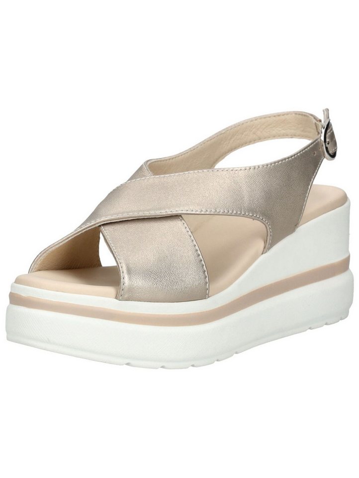 Nero Giardini Sandalen Leder Keilsandalette (beige)