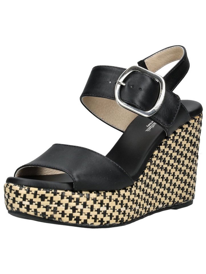 Nero Giardini Sandalen Leder Keilsandalette (schwarz)