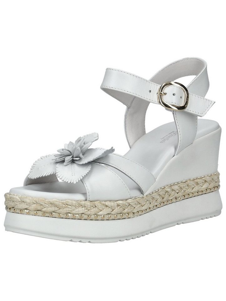 Nero Giardini Sandalen Leder Keilsandalette (weiß)