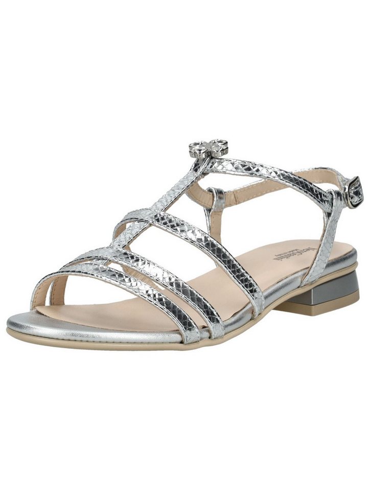 Nero Giardini Sandalen Leder Riemchensandale (silber)