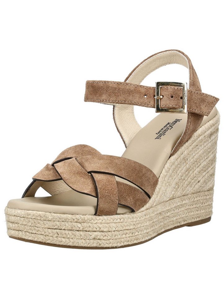 Nero Giardini Sandalen Veloursleder Keilsandalette (braun)