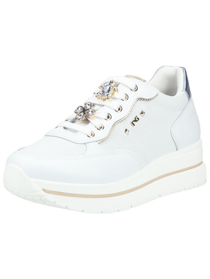 Nero Giardini Sneaker Leder Plateausneaker (weiß)