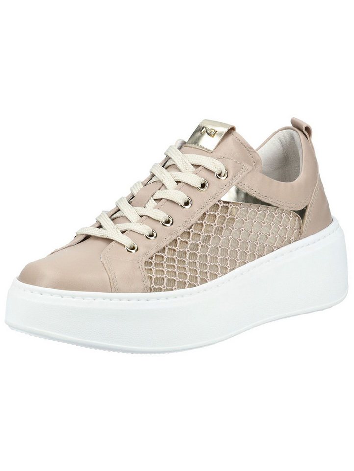 Nero Giardini Sneaker Leder/Textil Plateausneaker (beige)