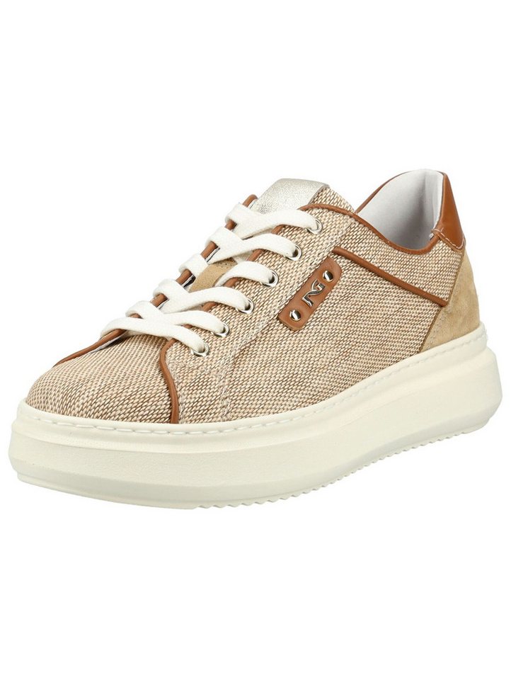 Nero Giardini Sneaker Leder/Textil Plateausneaker (braun)