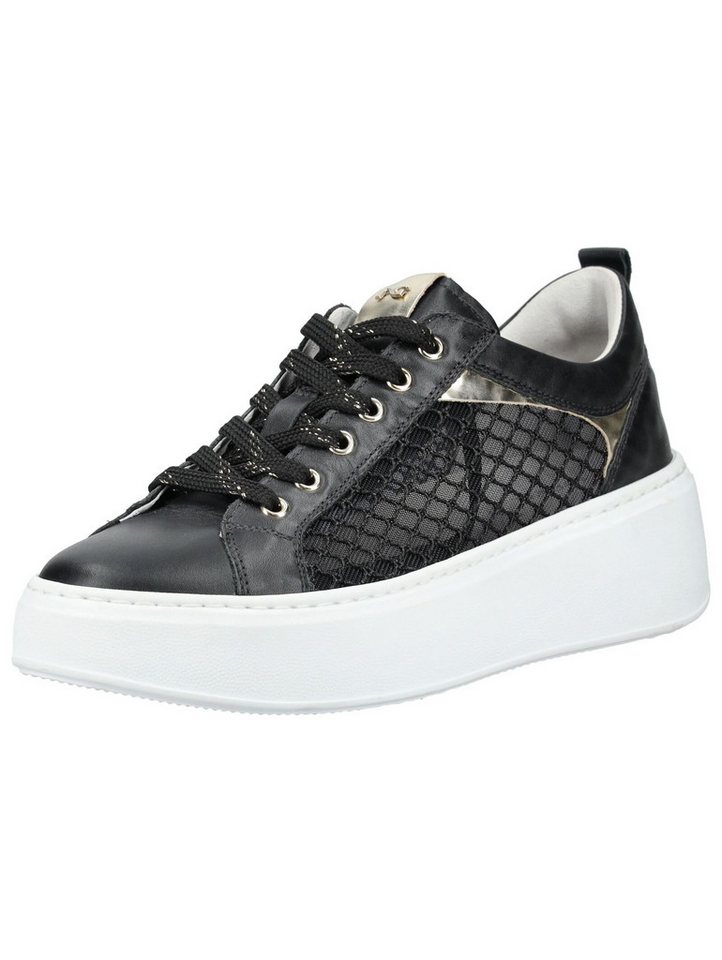 Nero Giardini Sneaker Leder/Textil Plateausneaker (schwarz)