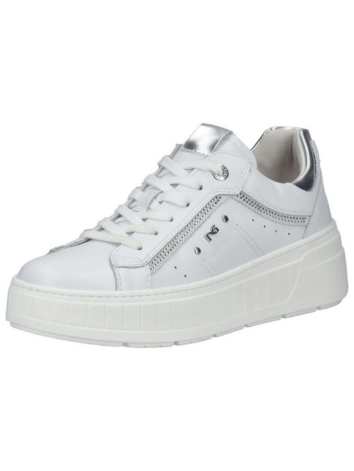 Nero Giardini Sneaker Leder/Textil Plateausneaker (weiß)
