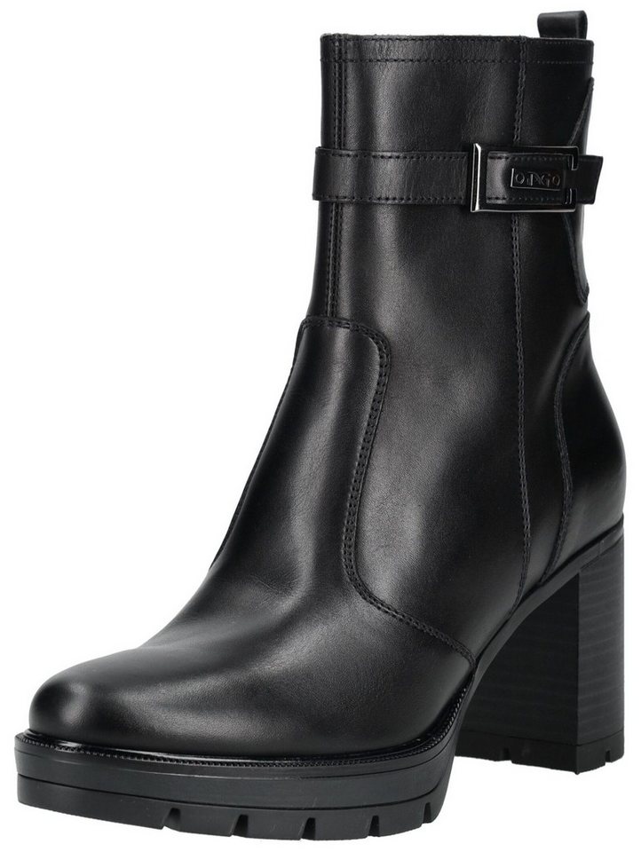 Nero Giardini Stiefelette Leder High-Heel-Stiefelette (schwarz)