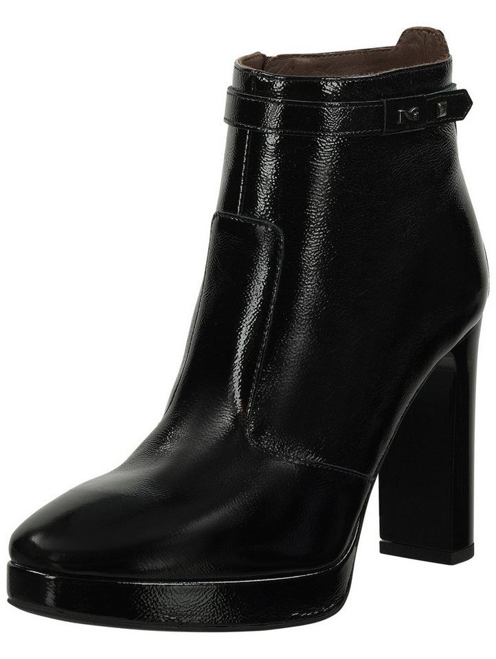 Nero Giardini Stiefelette Leder High-Heel-Stiefelette (schwarz)