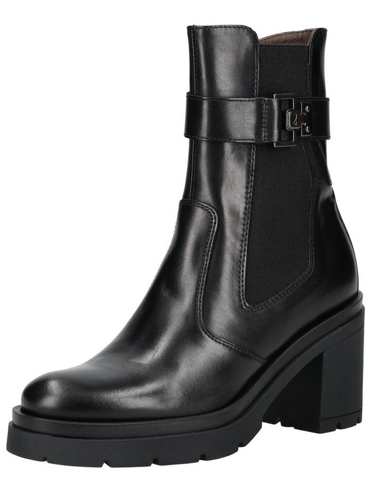 Nero Giardini Stiefelette Leder/Textil High-Heel-Stiefelette (schwarz)
