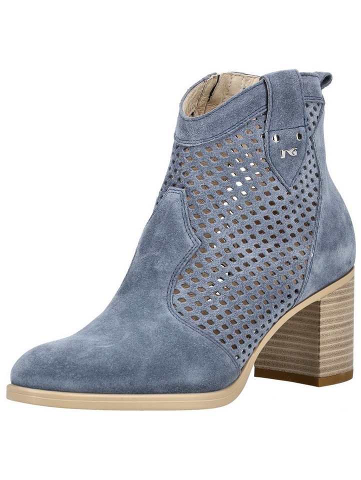 Nero Giardini Stiefelette Veloursleder Stiefelette (blau)