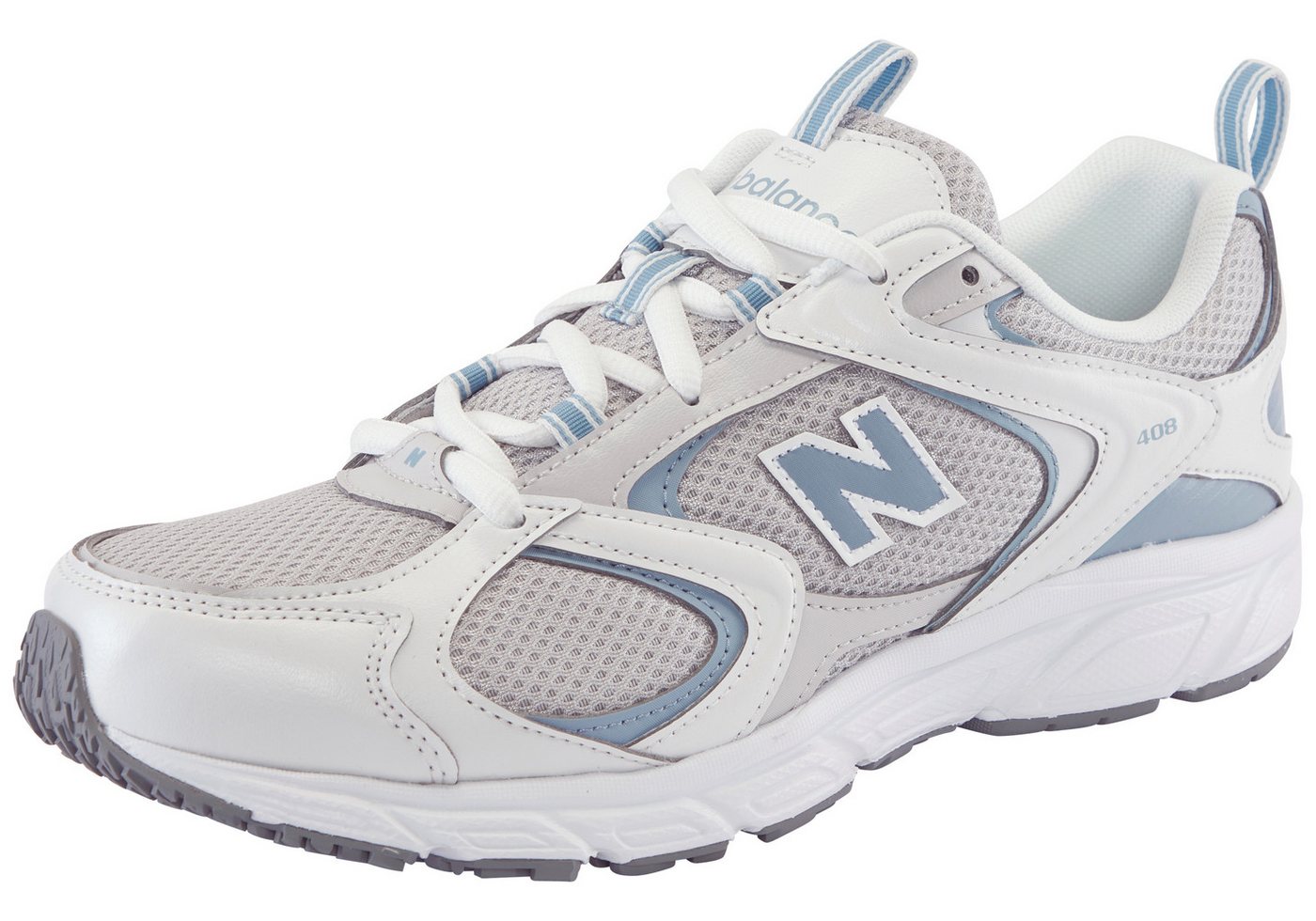 New Balance 408 Sneaker mit Gummilaufsohle (grau)