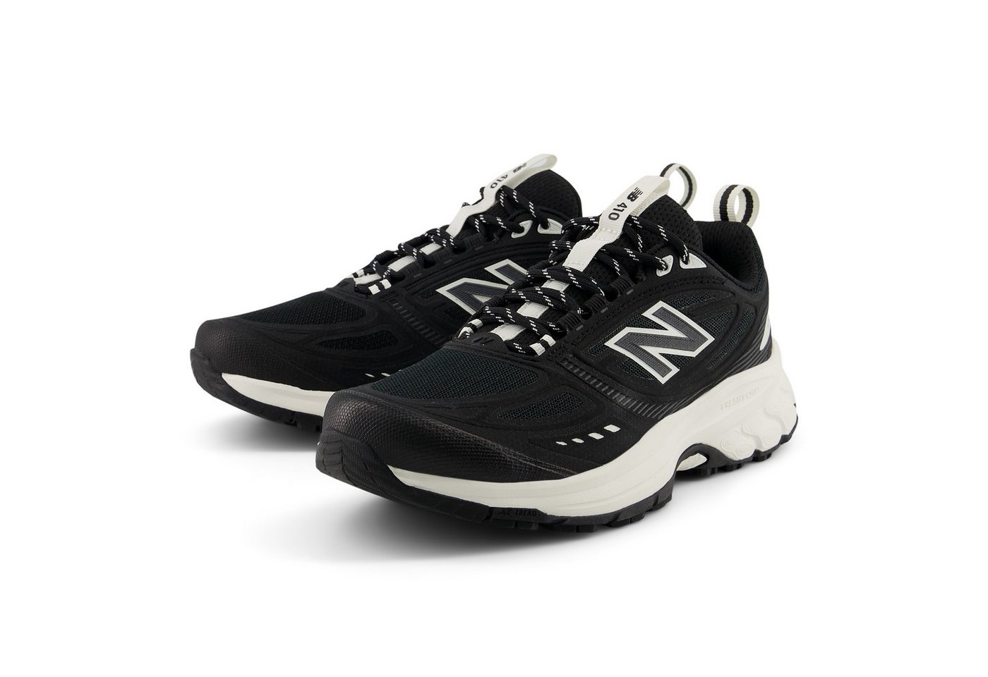 New Balance 410 Trailrunningschuh für Laufen und Nordic Walking, mit Gummilaufsohle (schwarz)