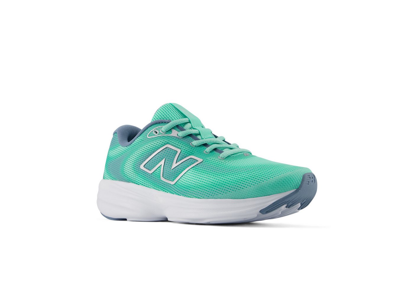 New Balance 411 Laufschuh für Erwachsene, mit Gummilaufsohle (blau/silber)