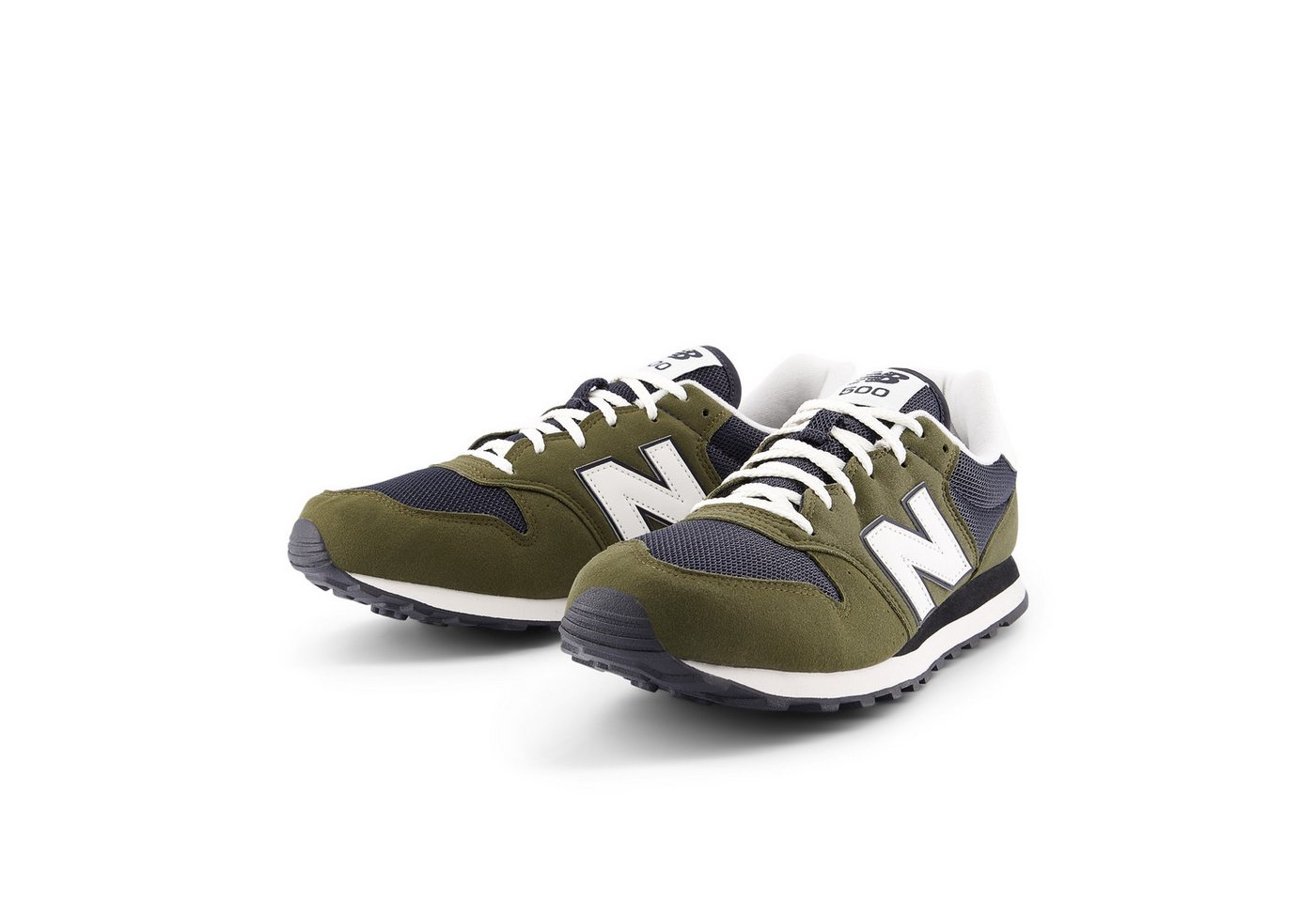 New Balance 500 Sneaker (Woodland/Sea Salt)