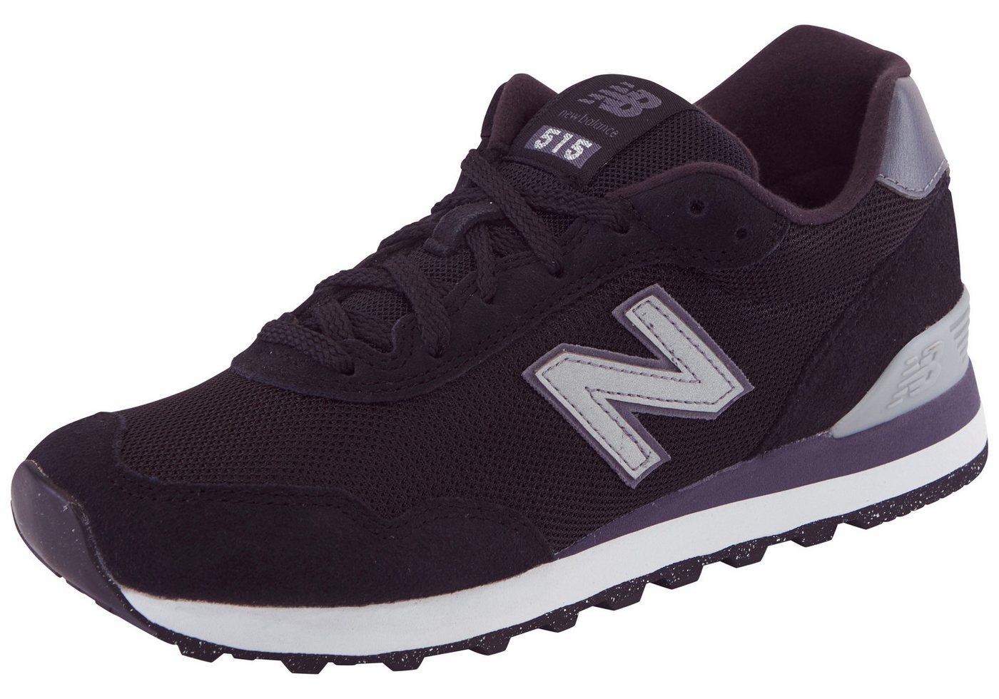 New Balance 515 Sneaker für Erwachsene, mit Gummilaufsohle (schwarz/grau/silber)